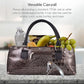 Wine Clutch Bag (Thermal Insulated) Trendy Women’s Carry Tote | Holds Red & White 750mL Bottles | Trendy Fashion | Incl. Portable Waiter-Style Corkscrew