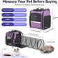 Pawtners Cat Carrier Backpacks Expandable Cat Backpack with Breathable Mesh, Pet Carrier Backpack for Cats Small Dogs Puppies Up to 18 Lbs, Dog Carrier Backpack for Travel Hiking Camping Outdoor