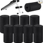 Deekin 8 Pieces Foam Foot Pads Rollers Set High Density Foam Roller for Gym Exercise Machines Equipment Replacements Exercise Massage Muscle Recovery, Foam 6.3" x 3.4" OD x 0.87" ID