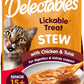"Hartz Delectables Stew Senior Lickable Wet Cat Treats, Chicken & Tuna 1.4 Ounce (Pack of 12)"