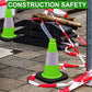 OrangeStar 8 Pack 12" Green Traffic Safety Cones, PVC Parking Construction Cones w/Reflective Collar, Heavy Duty Base for Driving Practice, Parking Lots and Roadwork