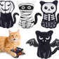 Retro Shaw 4Pcs Cat Toys, Horror Catnip Crinkly Sound Kitten Toys, Interactive Indoor Cat Chew Kitty Kicker Toy for All Breeds 3.7 Inches
