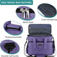 BAGLHER Dog Travel Bag, Airline Approved Pet Tote Organizer with Multi-Function Pockets, 2 X Food Storage Containers and 2 X Collapsible Dog Bowls, Perfect Weekend Pet Travel Set for Dog, Cat Purple