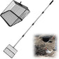 Chicken Poop Scooper for Sand 10 Inch, Chicken Coop Scoop Large Metal with Adjustable Handle, Multifunctional Coop Scoop Rake Set Sifting Shovel, Heavy Duty Pooper Shovel Tool Accessories