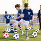 Jenaai 24 Pcs Operation Christmas Deflated Soccer Balls with Pump Bulk Official Size Soccer Ball for Teen Adult Kid Indoor Outdoor Outside Sport Training Party Gift Christian Charity Donation