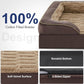 FURTIME Orthopedic Dog Bed for Extra Large Dogs - XL Washable Dog Sofa Beds Large, Supportive Foam Pet Couch Bed with Removable Washable Cover, Waterproof Lining and Nonskid Bottom, Khaki