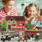 136PCS Farm Animals Toys Set Comes with Barn, Tractor Trailer, Milking shed, Windmill, Farmer, Fence - Playset for Kids Toddlers Boys Girls 5+ Years Old