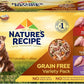 Nature's Recipe Nature’s Recipe 2.75 Ounce Grain Free Chicken & Beef, Chicken & Turkey, Chicken & Lamb Wet Dog Food Variety Pack, 12 Pack, 2 Count Case