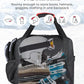 KEMIMOTO Ski Bag and Boot Bag Combo, Snowboard Bag Padded Ski Bags for Air Travel, Snow Ski Bags Fit Skis Up to 200cm, Ski Double Bag Combo