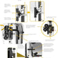 MiM USA Hercules EX, Commercial All in One Gym Machine w/400 lb Weight Stack, Adj Bench, Jammer Arms, Leg Press, Leg Extension, Arm Curl, LAT Seat & Complete Attachment