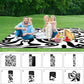 Picnic Blankets Waterproof Foldable, Extra Large 79"x79" Beach Blanket Waterproof Sandproof, 3-Layer Polyester Portable Outdoor Picnic Mat Essentials for Park, Camping Travel, Grass Lawn-Spiral Design