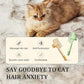 2-Pack Pet Hair Removal Comb & Flea Comb with Release Button for Cats & Dogs - Grooming Brush for Short/Long Hair Green & Yellow