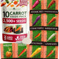 HOME GROWN 𝗨𝗦𝗔 𝗣𝗥𝗘𝗠𝗜𝗨𝗠 Rainbow Carrot Seeds – 2500+ Heirloom Seeds (10 Varieties) – High Germination, 𝗡𝗢𝗡-𝗚𝗠𝗢 Vegetable Seeds for Planting Indoors or Outdoor Home Garden