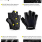 Fitgriff® Workout Gloves (Padded) for Men & Women - Fingerless Gym Gloves for Weight Lifting, Training - Full Palm Protection