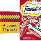 Temptations Creamy Puree Squeezable Lickable Wet Cat Treats with Beef Liver, 0.42 oz. Tubes, 4 Count, Pack of 11 (44 Total)