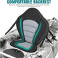 Solomone Cavalli Deluxe Padded Kayak Seat with Storage Bag, Adjustable Cushions for Canoe Fishing Boat Paddle Board Sit-On-Top Kayaks, Universal Size with Back Support