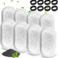 Cat Water Fountain Filters, Compatible with Stainless Steel Pet Fountain 8 Filters with 8 Sponges Replacement Filters for Cat Fountain (8 Filters& 8 Sponges)