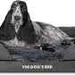 The Dog’s Bed, Medium Grey Faux Fur 30x23.5, Memory Foam, Pain Relief: Arthritis, Hip & Elbow Dysplasia, Post Surgery, Lameness, Supportive, Calming, Washable Cover, Veterinary Approved