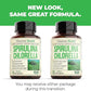 Organic Spirulina and Chlorella Capsules - Spirulina Capsules with Chlorella Powder for Immune, Antioxidant & Energy Support. Nutritious Super Green. Vegan & Non-GMO. Third Party Tested. 60 Caps