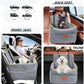 Dog Car Seat for Small Medium Dogs, Memory Foam Puppy Dog Booster Seat with Thick Cushion for Dogs Under 35lbs, Detachable Washable Pet Car Seat Travel Bed with Storage Pockets,2 Safety Belts
