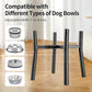 Lifted Dog Bowl Stand - Without Bowls, Single Raise Pet Food Table Adjustable Wide 7-11", Tall 10" - Bowl Stand Size Optional, Dog Bowl Holder Elevated for Small Medium Large Dog Breed