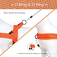 Didog No Pull Dog Harness with Soft Mesh Padded,Reflective & Quick Fit Light Weight Dog Strap Vest Harness,Easy for Walking Training (M:Chest 21-26", Orange)