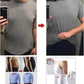 GKVK Mens Slimming Body Shaper Vest Shirt Abs Abdomen Slim