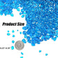Keedolla Fish Tank Rocks Beads Aquarium 0.93LB, Clear Glass Pebbles Stones Gravel for Vases Fillers, Garden, Aquarium, Betta Fish Turtle Tank, Succulent Plants Decor - Sea Blue