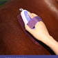 9PCS Horse Grooming Kit Curry Comb Sweat Scraper Horse Bathing Supplies Grooming Tools with Storage Bag Sugar Taro