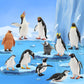 Toymany 12PCS Realistic Penguin Figurines, Plastic Polar Antarctic Animal Figures Set with Penguin Cub, Easter Eggs Cake Toppers Christmas Birthday Gift for Kids Toddlers