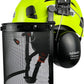 Forestry Safety Helmet with Build-in Visor Mesh Face Shield Ear Muffs 4 in 1 Chainsaw Safety Hard Hats