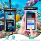 Hiearcool Universal Waterproof Case, Waterproof Phone Pouch Compatible for iPhone 17 16 15 14 13 Pro Max XS Plus Samsung Galaxy S22 Cellphone Up to 8.3", IPX8 Cellphone Beach Bag for Travel - 2 Pack