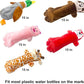 Jalousie 5 Pack Stuffingless Dog Squeaky Toys Dog Toy w/Durable Liner No Stuffing Dog Toy - Dog Toys Crinkle Paper Squeaker Toy for Medium Large Dogs (5 Pack - w/Bottle Insert Pouch)