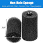 AQUANEAT 12-Pack Pre-Filter Sponge for Aquarium Shrimp Fry Fish Tank Filter Intake 0.4 Inch, Replacement Foam Cover