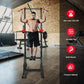 GYMAX Multi-function Power Tower, Heavy-duty Pull Up Bar Stand for Pull-ups, Push-ups, Vertical Knee, Leg Raises, Dip Stand, Strength Training, Workout Dip Station for Home, Gym, Fitness Equipment