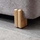 Wavy Ottoman Storage Bench Multi-Functional Narrow Entryway Bench Elegant End of Bed Bench with Storage and Safty Hinge for Living Room Entryway Hallway Bedroom Boutique, Grey