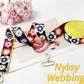 Printed Flower Nylon Webbing with Buckle 1 1/2 inch 6 Yards Black & Yellow Patterned Fabric Webbing Luggage Handle Jacquard Ribbon for Backpack Bags-Seatbelt-Clothing-Sewing-DIY Crafts & Projects
