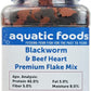 Aquatic Foods Inc. California Blackworm & Beef Heart Premium Flakes for Discus, Cichlids All Community Tropical Fish Also Pellet Mix, Wafer Mix Included…2oz