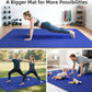 Extra Large Yoga Mat - 72"x35", 72"x48", 78"x57" - Wide TPE Exercise Mat for Home, Stretching, Couples & Family Workouts - 6-12mm Thick, Non-Slip & Waterproof - with Carry Bag and Straps
