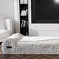 KOPEKS Orthopedic Memory Foam Dog Bed 7" Inch Thick Extra Large Dog Bed with Pillow Fluffy Grey 50"x34"x10" Includes Waterproof Liner & Durable Removable Cover with Smart Design