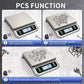 Large Kitchen Scale 40kg Food Scales for Kitchen with Tare and Pcs Funtion 88lbs Stainless Stee Tray Baking Scale for Cooking with Adapter, 6 Units(Silver, 40kg)