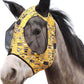 Harrison Howard Super Comfort Stretchy Fly Mask Large Eye Space with UV Protection Soft on Skin with Breathability Golden Shape M
