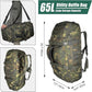 55L Large Duffle Bag, 3-in-1 Tactical Backpack MOLLE Pack for Sports, Gym, Outdoor, US Woodland