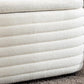 Storage Teddy Ottoman Bench Upholstered Fabric Storage Bench End of Bed Stool with Safety Hinge for Bedroom, Living Room, Entryway, Closet(44.5", White)