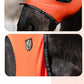 Harrison Howard Horse Fly Mask with Forelock Opening Stretch Breathable and Comfortable for Horses UV -Protection Orange M