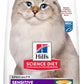 Hill's Science Diet Sensitive Stomach & Skin, Adult 1-6, Stomach & Skin Sensitivity Support, Dry Cat Food, Pollock & Barley, 6 lb Bag
