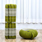 Leewadee Meditation Cushion Set – 1 Round Zafu Meditation Pillow and 1 Square Roll-Up Zabuton Meditation Mat, Pillows Bundle Filled with Kapok