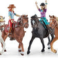 Schleich Horse Club - Complete 40PC Horse Club Rider Playset - Hannah, Sofia, Lisa and Sarah Poseable Rider Figures with Horses and Riding Accessories - Equestrian Toy Set for Kids Ages 5+ | 72221
