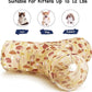 Tempcore Pet Cat Tunnel Tube Cat Toys 3 Way Collapsible, Cat Tunnels for Indoor Cats，Kitty Tunnel Bored Pet Toys Peek Hole Toy Ball Puppy, Kitty, Kitten, Rabbit Khaki Hedgehog