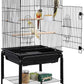 Yaheetech Open Top Rolling Parrot Bird Cage for Cockatiel Sun Parakeet Green Cheek Conure Mid-Sized Parrot Cage with Detachable Stand